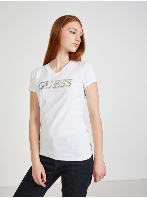 White Women T-Shirt Guess - Women White Women T-Shirt Guess - Women
