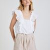 White Women's Blouse with Ruffles TALLY WEiJL - Ladies