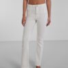 White Women's Flared Fit Jeans Pieces Peggy - Women
