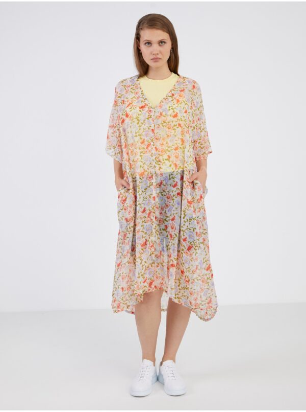 White Women's Floral Caftan Pieces Vertrud - Women