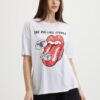 White Women's Oversize T-Shirt Noisy May Ida - Women