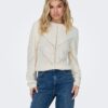 White Womens Patterned Sweater ONLY Ella - Women