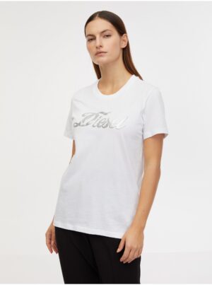 White Women's T-Shirt Diesel T-Sily - Women White Women's T-Shirt Diesel T-Sily - Women
