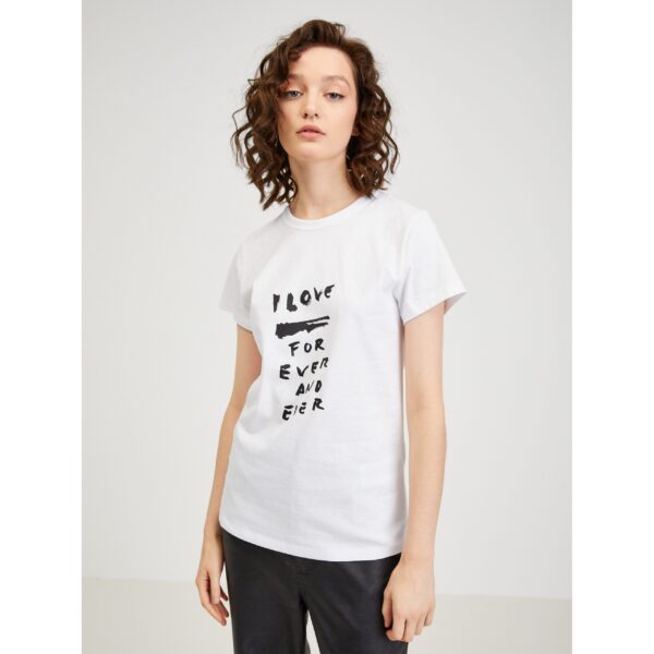 White Women's T-Shirt Diesel - Women White Women's T-Shirt Diesel - Women