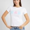 White Women's T-Shirt Guess Alissia - Women