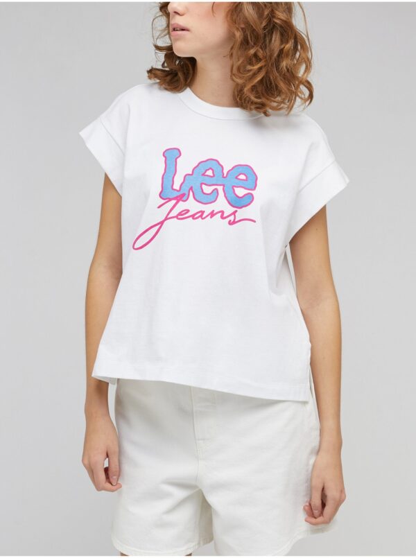 White Women's T-Shirt Lee - Women White Women's T-Shirt Lee - Women