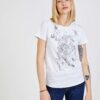 White Women's T-Shirt with Liu Jo Prints - Women
