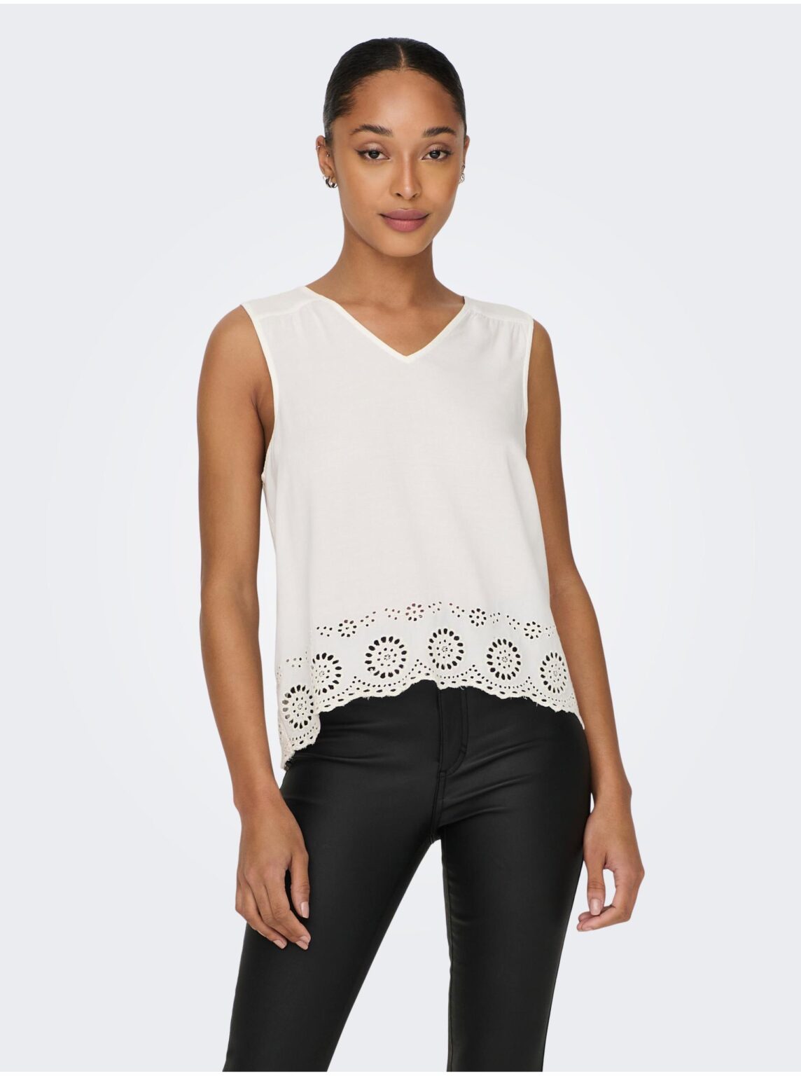 White Womens Top ONLY Sabira - Women