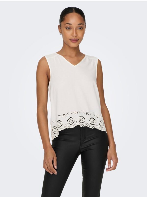 White Womens Top ONLY Sabira - Women