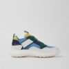 White and blue boys' sneakers with leather details Camper - Boys