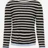 White-black girly striped sweater ONLY Suzana - Girls