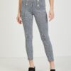 White-black women's patterned trousers ORSAY - Ladies