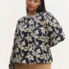 White-blue floral blouse Fransa - Women