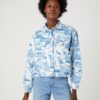 White-blue women's patterned denim jacket Wrangler - Women