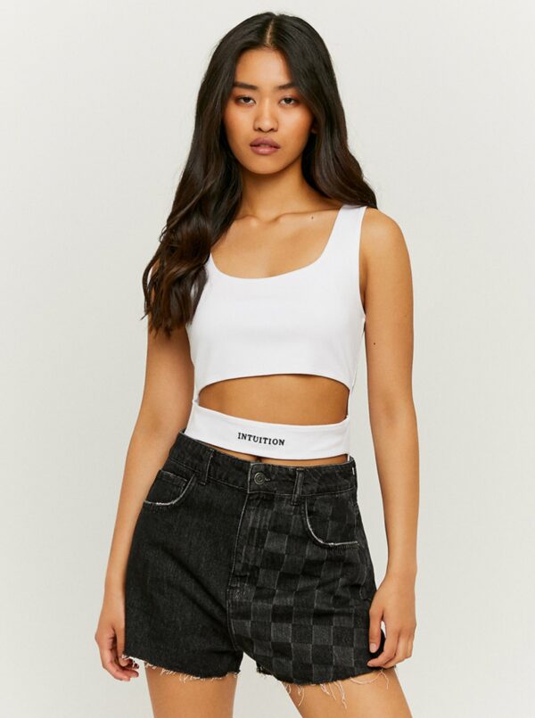 White bodysuit with TALLY WEiJL neckline - Women White bodysuit with TALLY WEiJL neckline - Women