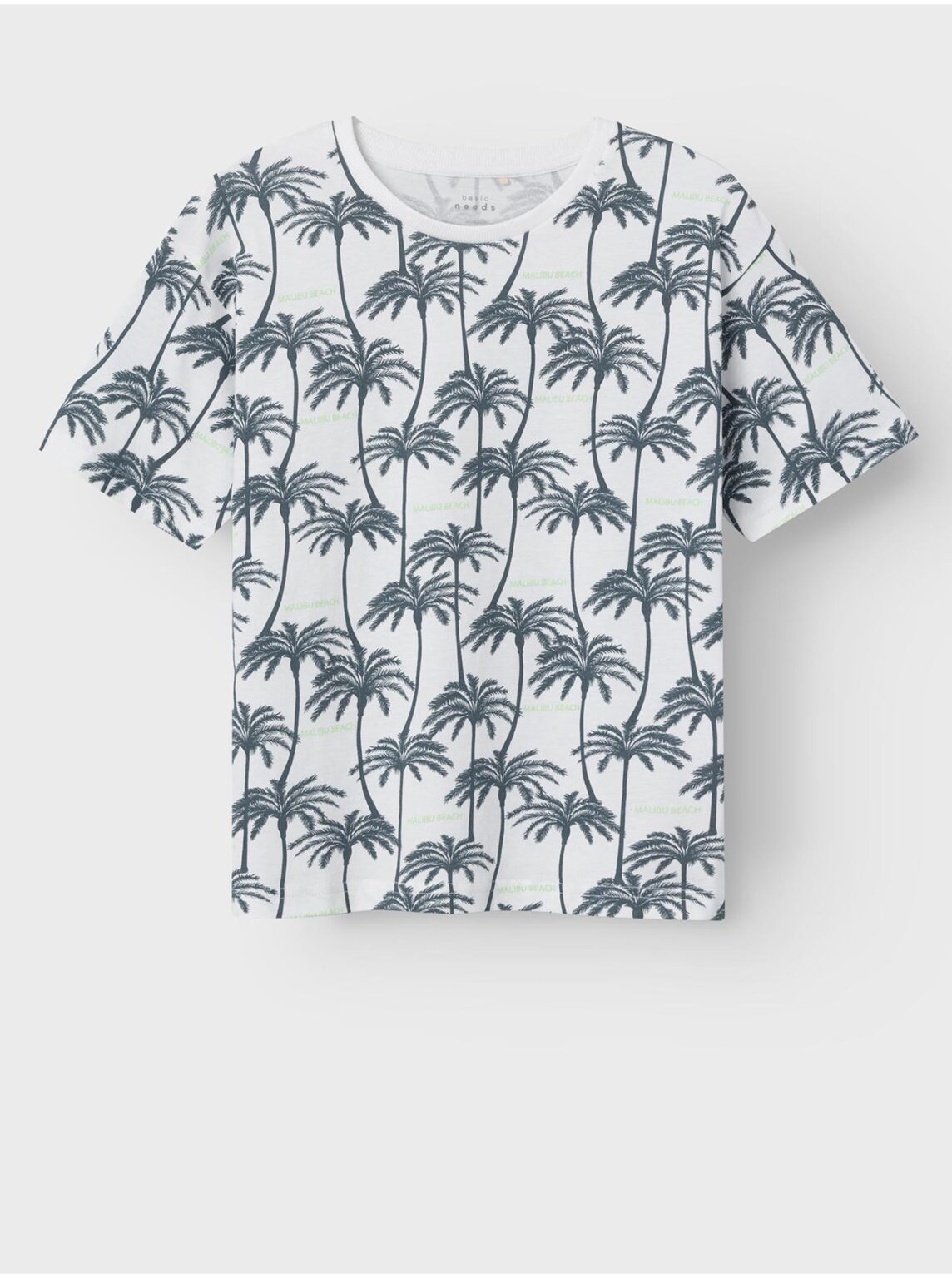 White boys' patterned t-shirt name it Valther - Boys