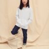 White children's hoodie Fruit of the Loom