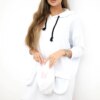 White dress with a hood