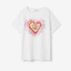 White girls' T-shirt Desigual Heart - Girls