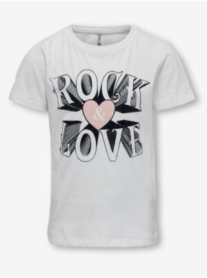 White girl's T-shirt ONLY Maggie - Girls