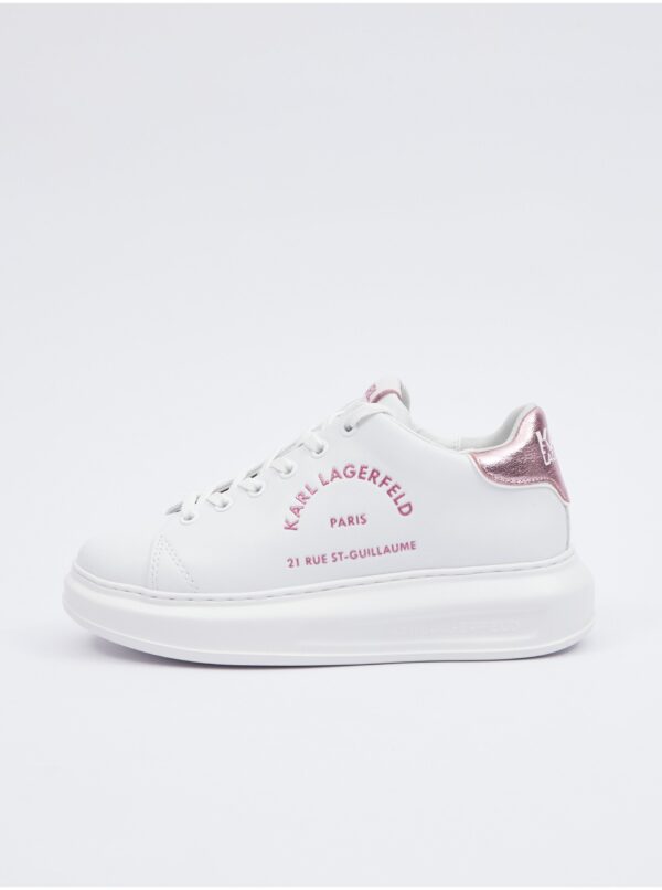 White leather women's sneakers KARL LAGERFELD - Women's