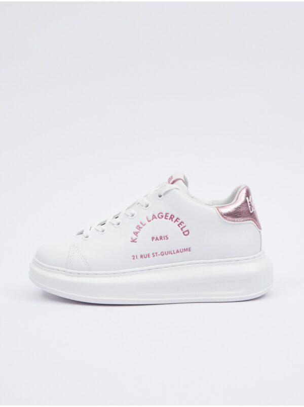 White leather women's sneakers KARL LAGERFELD - Women's