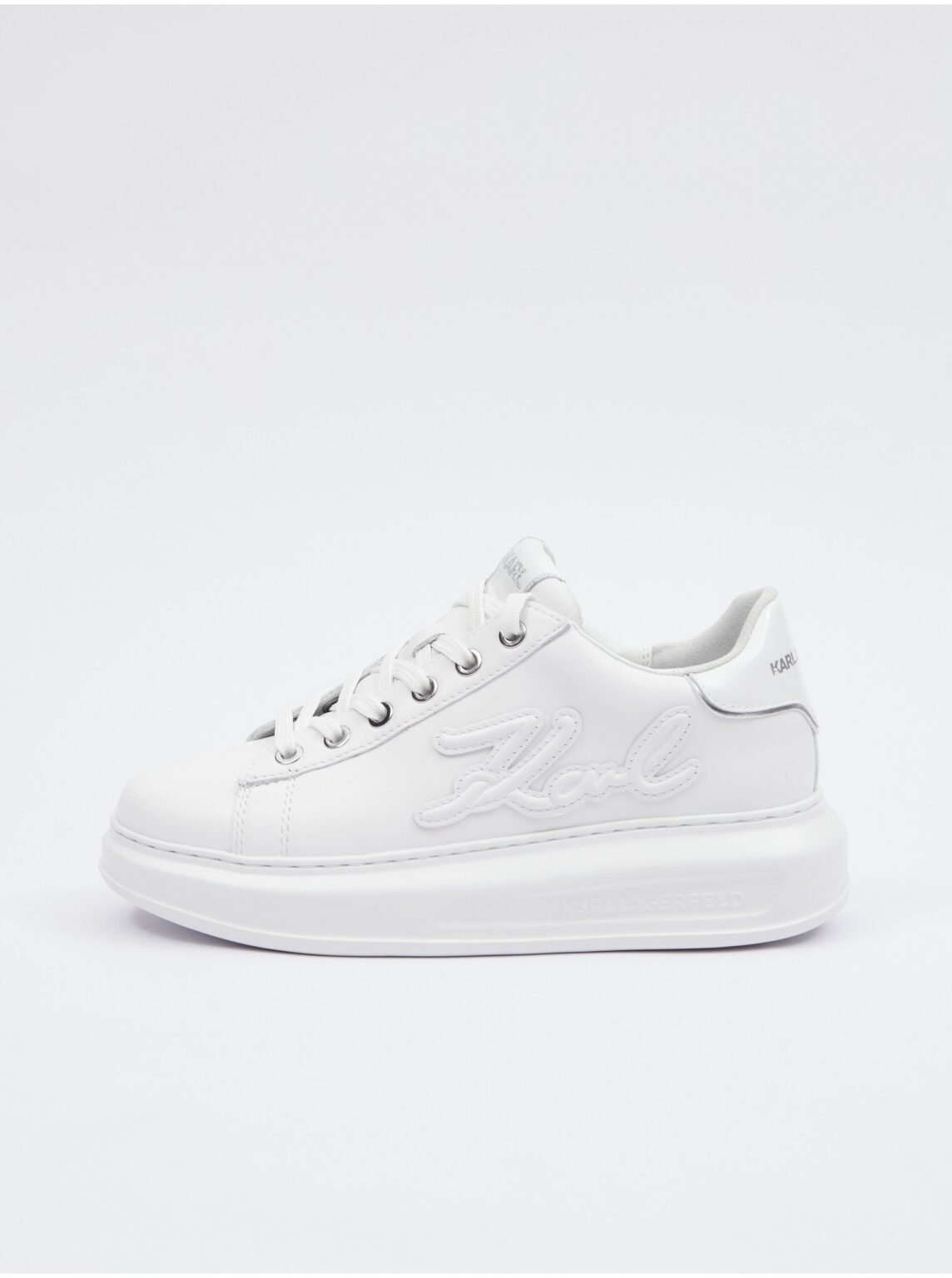 White leather women's sneakers KARL LAGERFELD - Women's