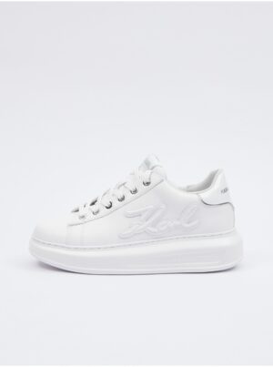 White leather women's sneakers KARL LAGERFELD - Women's