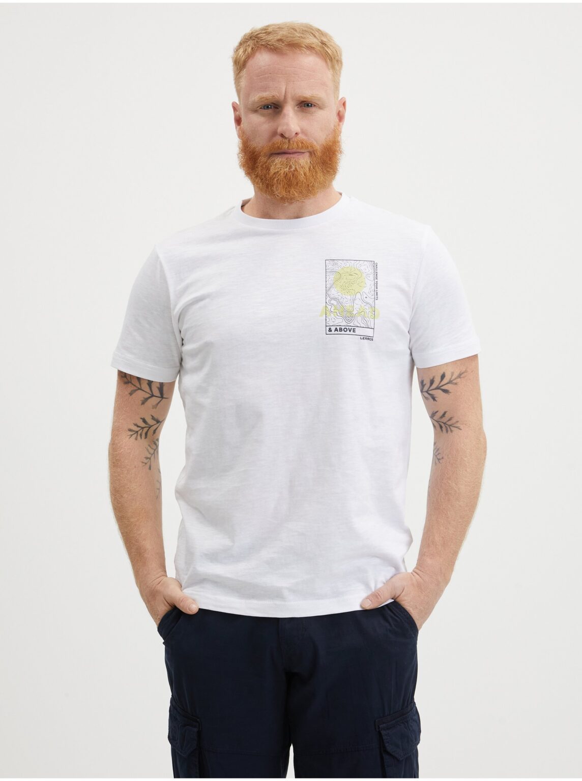 White men's T-shirt LERROS - Men