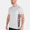 White men's T-shirt with SAM 73 print