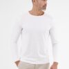 White men's basic T-shirt LERROS - Men