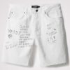 White men's patterned denim shorts Desigual Ray - Men
