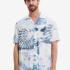 White men's patterned shirt Desigual Fresia - Men