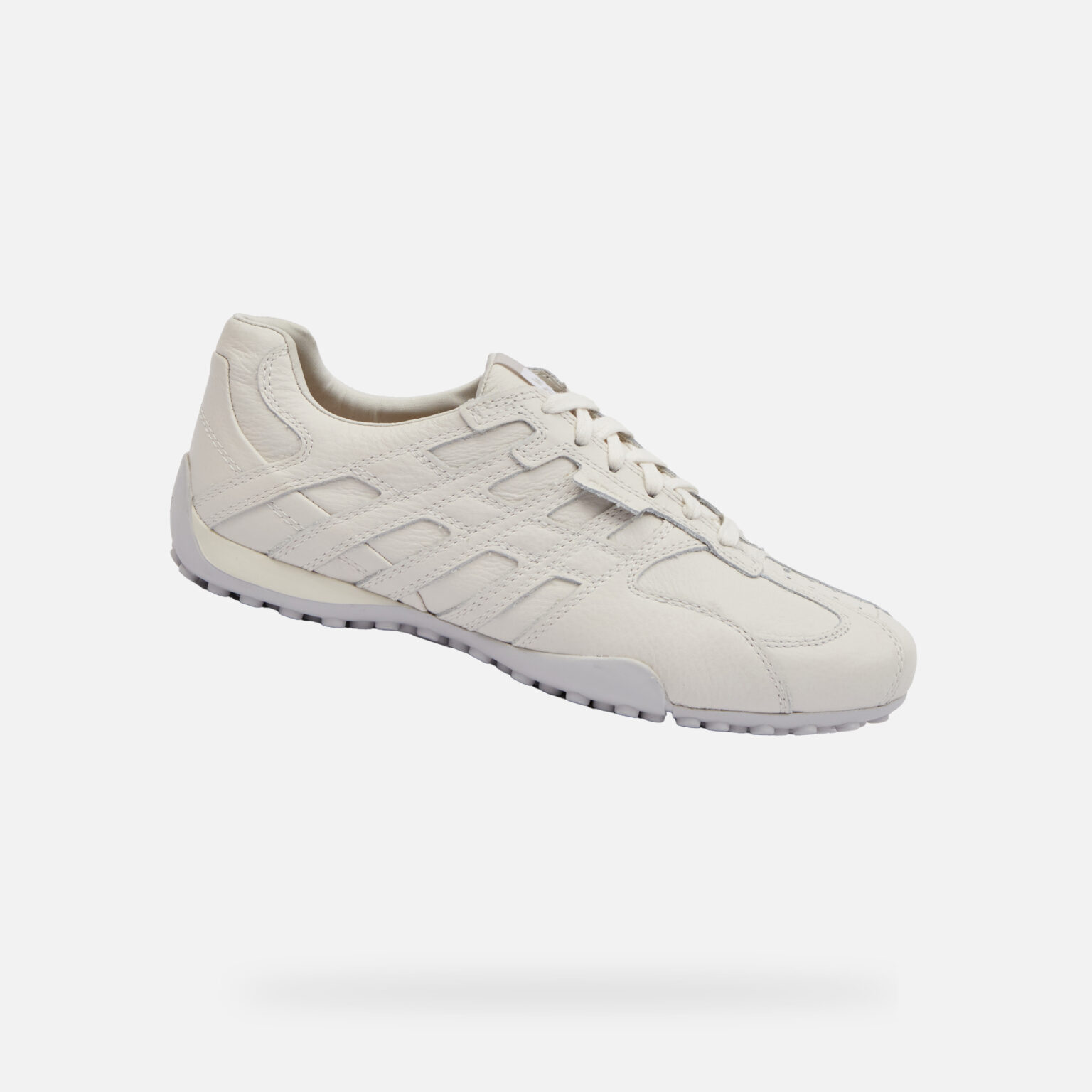 White men's sneakers Geox Snake Original - Men's
