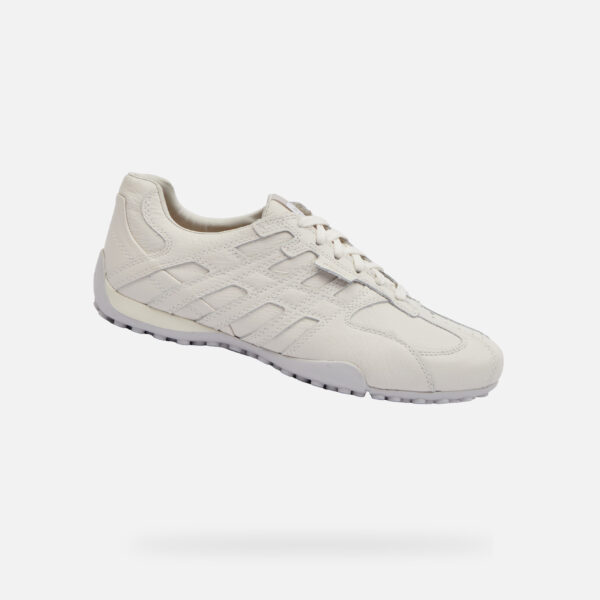 White men's sneakers Geox Snake Original - Men's