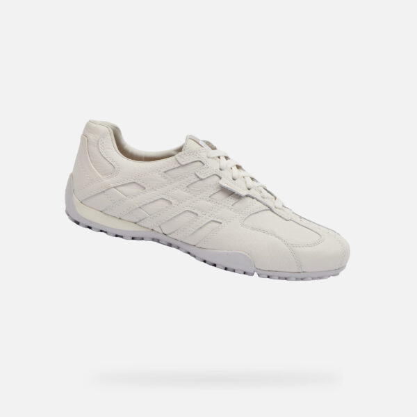 White men's sneakers Geox Snake Original - Men's