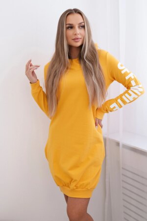 White mustard dress