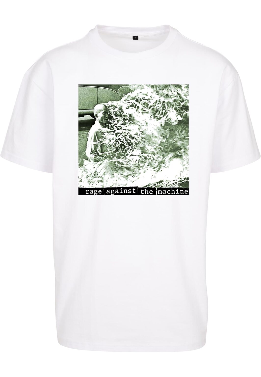 White oversize T-shirt Rage Against the Machine