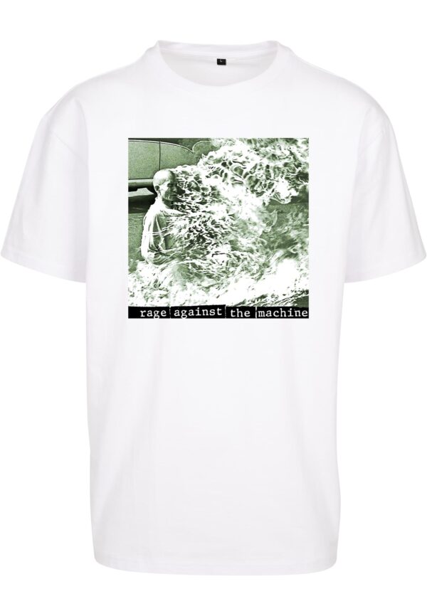 White oversize T-shirt Rage Against the Machine