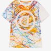 White patterned girls T-shirt Desigual TS Liam - Girls