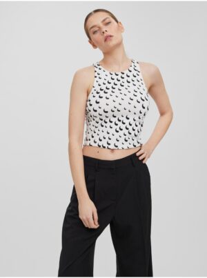 White patterned tank top VERO MODA Tessa - Women White patterned tank top VERO MODA Tessa - Women