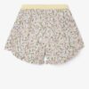 White-pink girl's floral shorts name it Finna - unisex