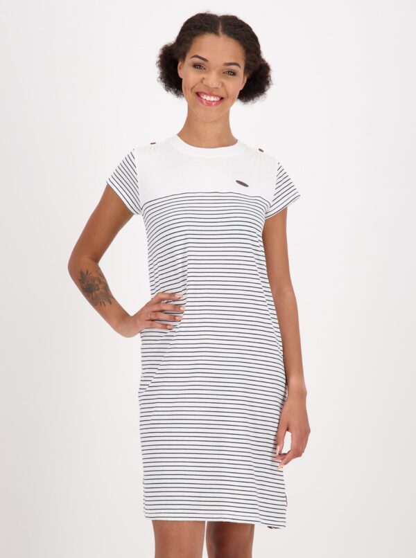 White striped dress with belt Alife and Kickin - Women