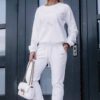 White sweatshirt LeMonada cxp0672. R02