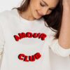 White sweatshirt with inscription CAMAIEU - Women