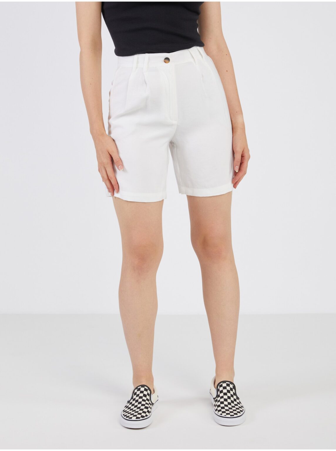 White wide shorts JDY Tomika - Women's