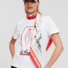 White women's T-shirt KARL LAGERFELD Archive - Women's
