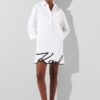 White women's dress KARL LAGERFELD Karl DNA Signature