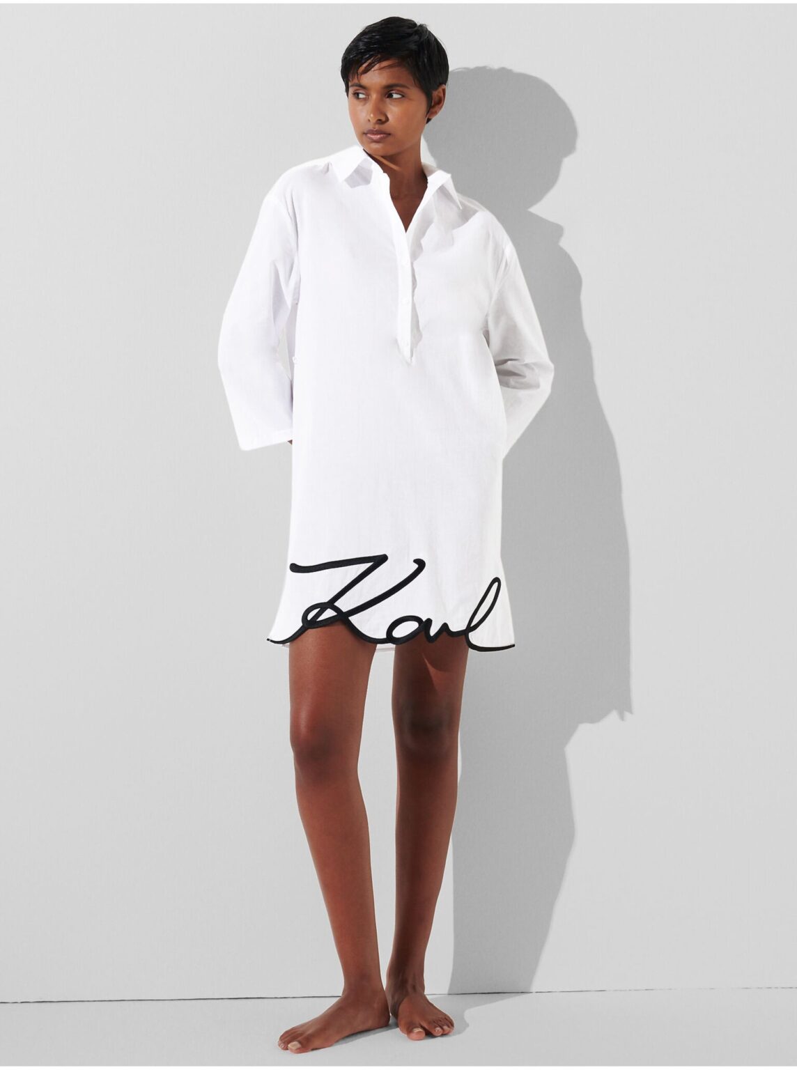 White women's dress KARL LAGERFELD Karl DNA Signature