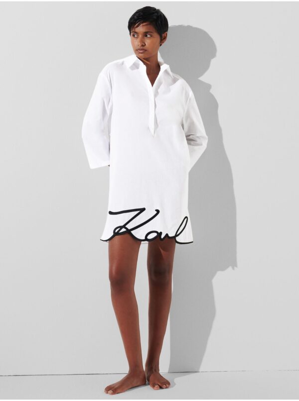 White women's dress KARL LAGERFELD Karl DNA Signature